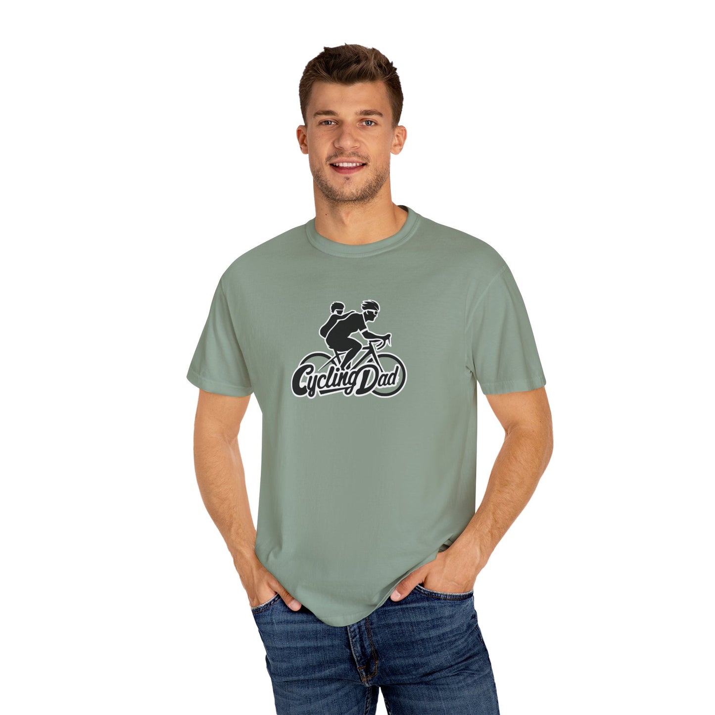 Cycling Dad and Baby T-Shirt for Men
