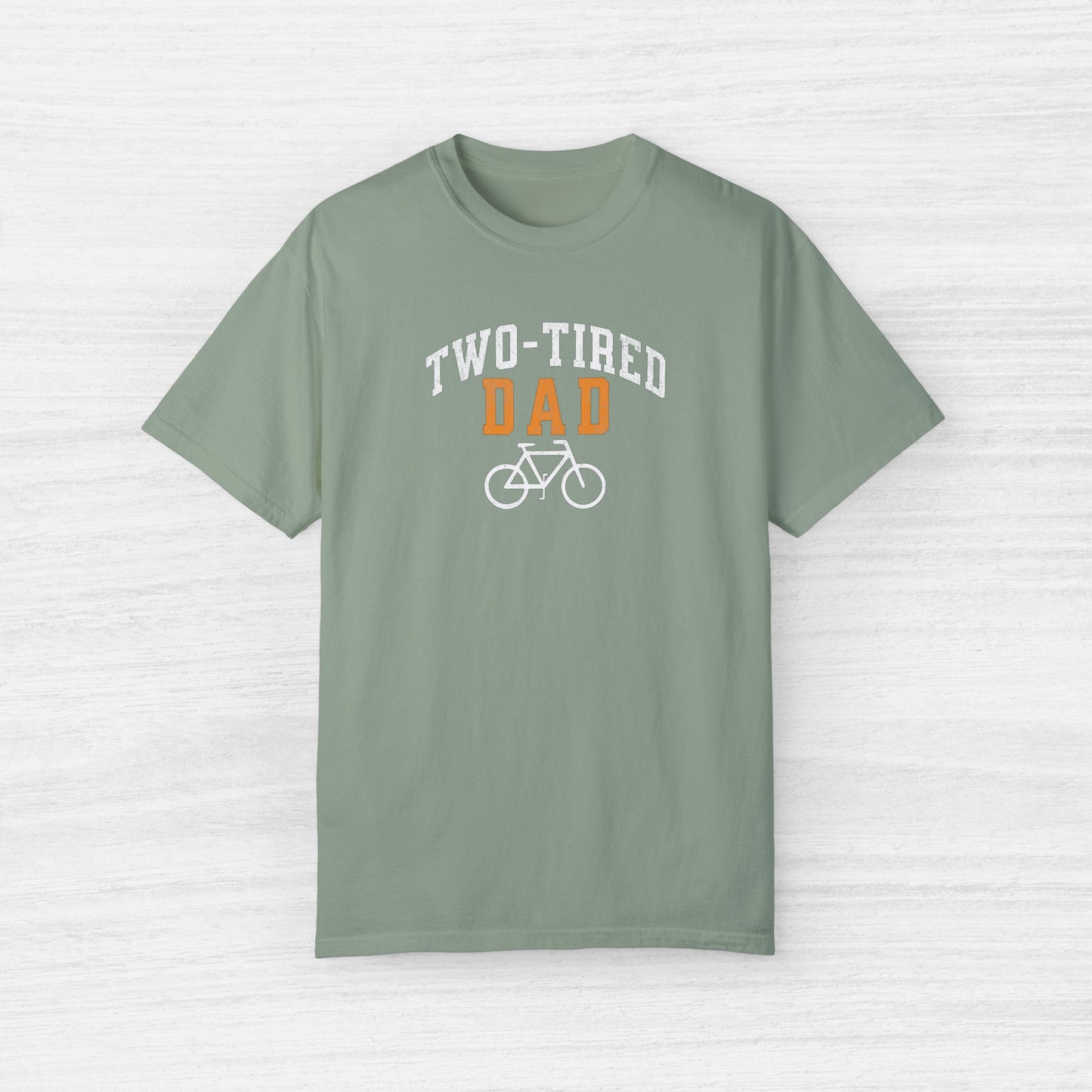 Two-Tired Dad Funny Cycling T-Shirt for Men