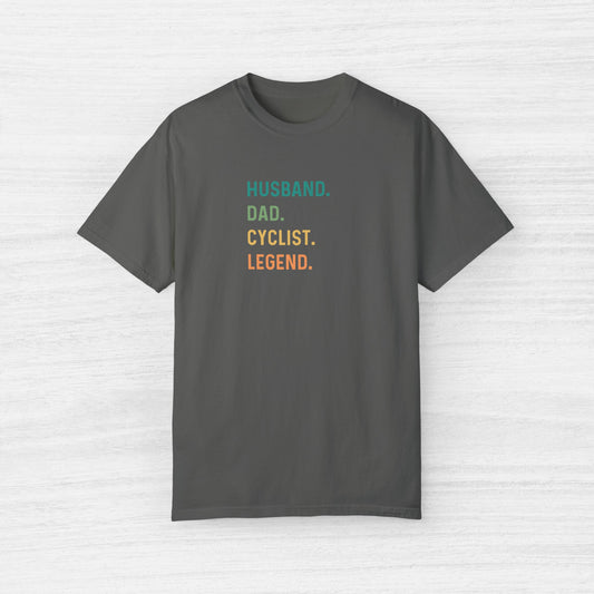 Husband Dad Cyclist Legend Bike T-Shirt for Men