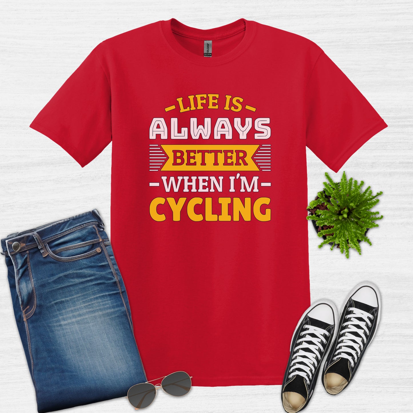 Life is always better when I'm cycling T-Shirt
