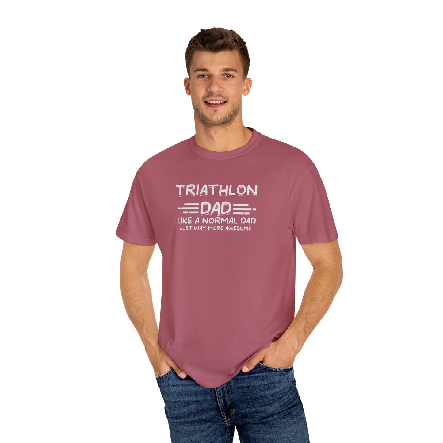 Triathlon Dad Like a Regular Dad just way more Awesome T-Shirt for Men