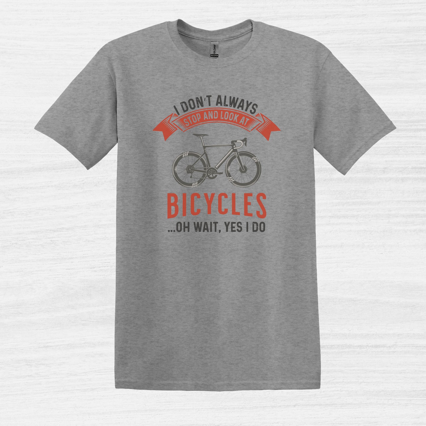 Camiseta No siempre me detengo y miro bicicletas