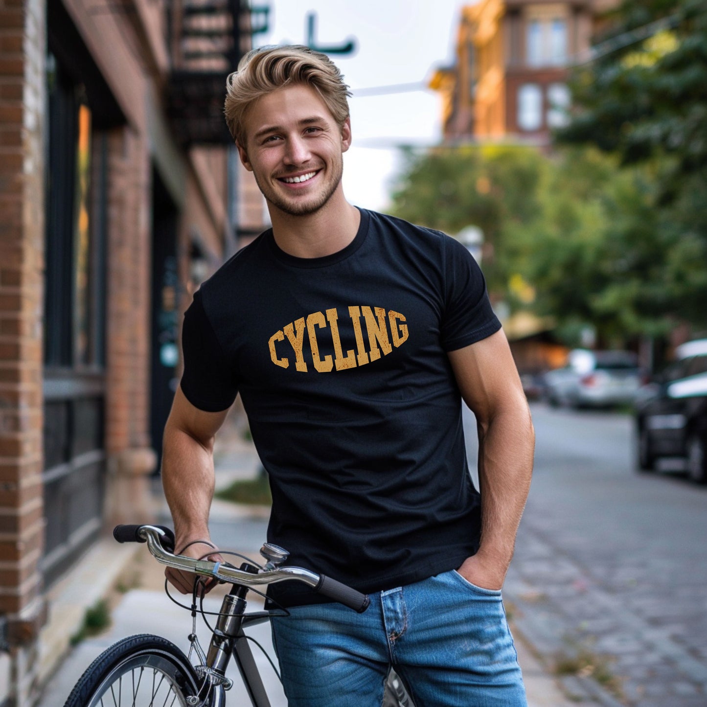 Vintage Cycling Enthusiast T-Shirt