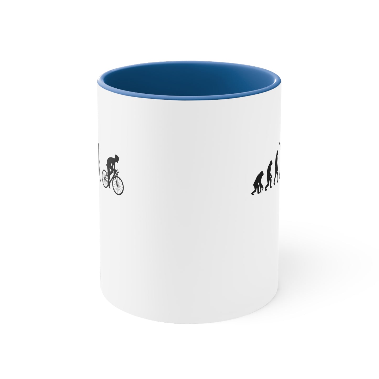 Taza Evolución Humana Divertida Bicicleta