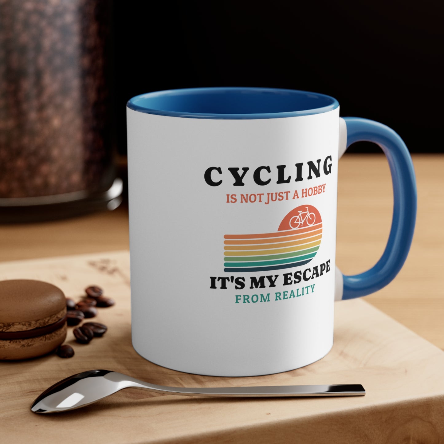 El ciclismo no es solo un hobby, es mi escape de la realidad Taza