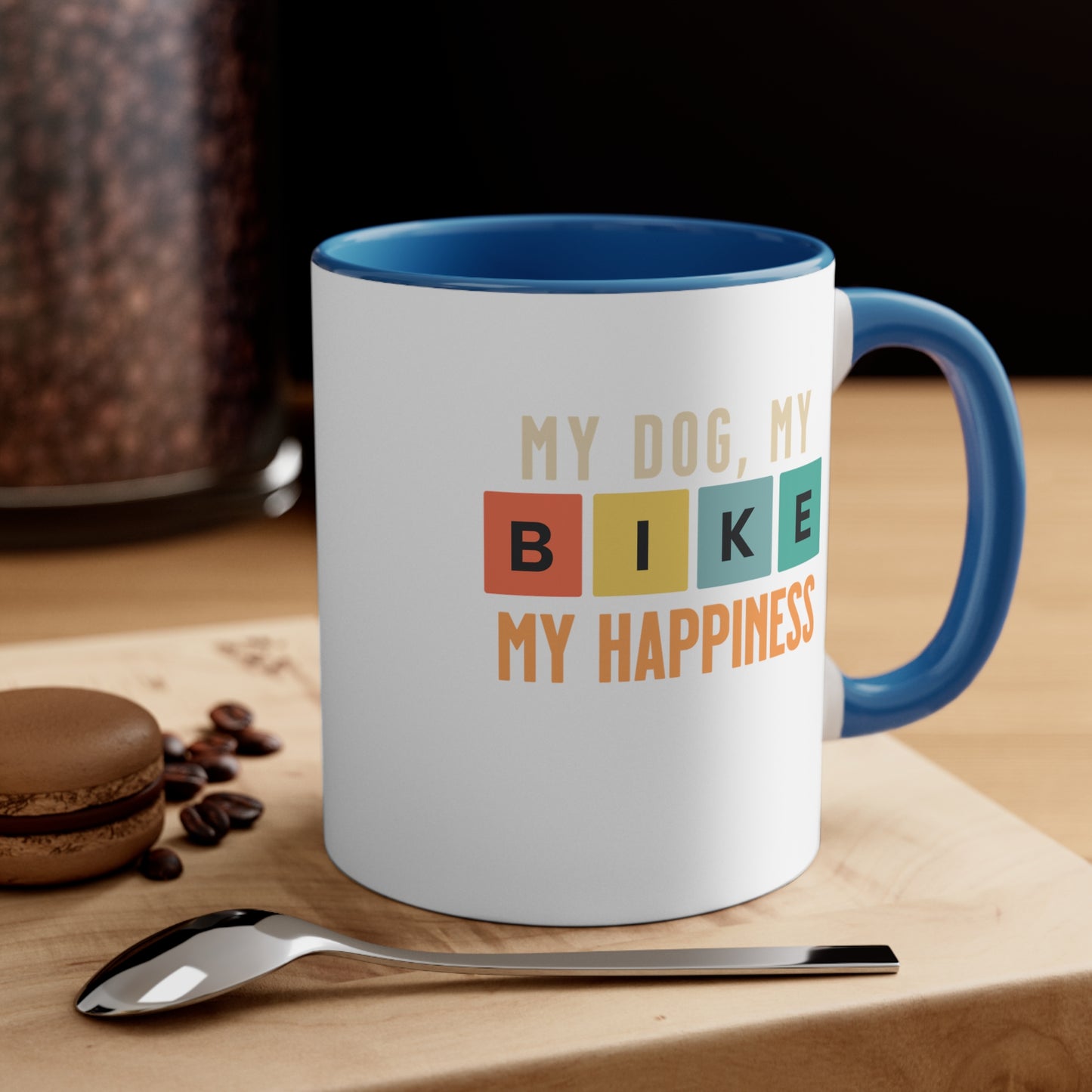 Mi Perro, Mi Bicicleta, Mi Felicidad - Taza Bicicleta