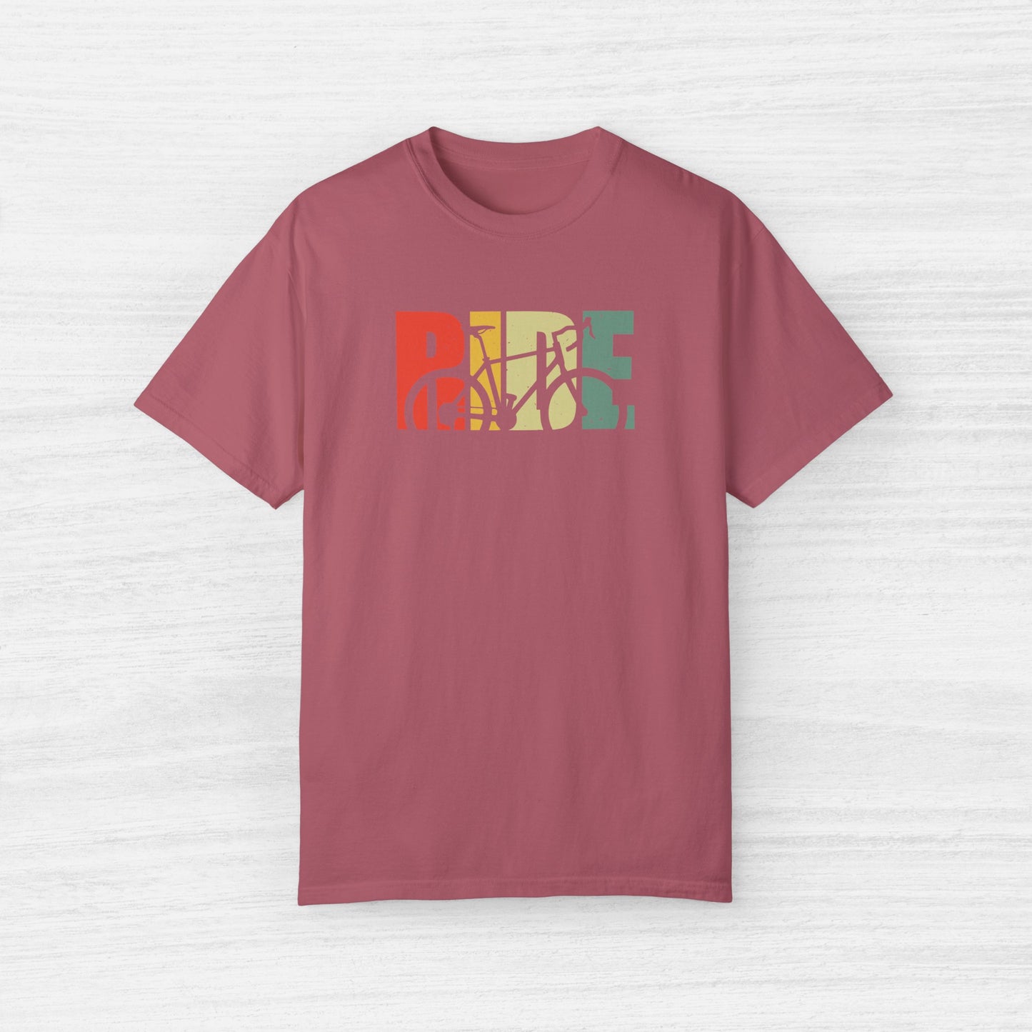 Colorful Ride and Bike Design T-Shirt for Men