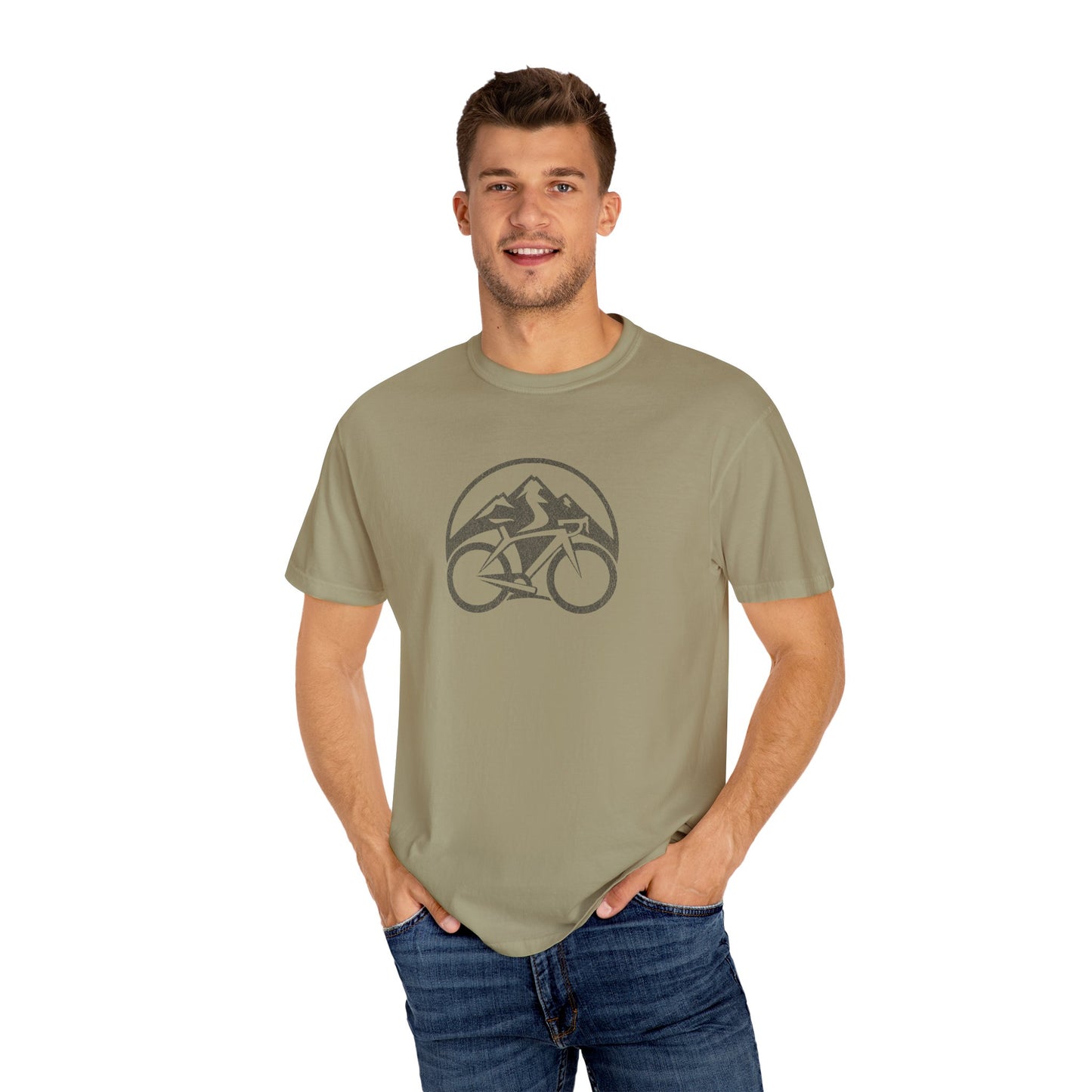 Mountain Biking Grunge Design MTB T-Shirt for Men