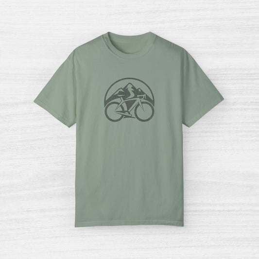 Mountain Biking Grunge Design MTB T-Shirt for Men