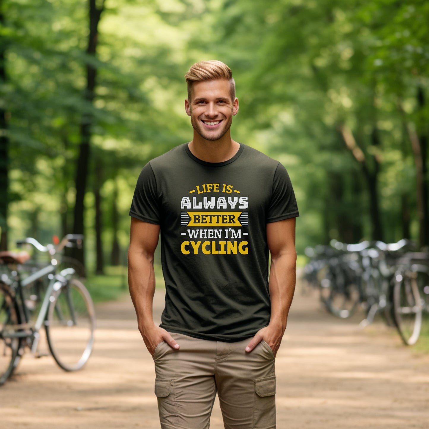 Life is always better when I'm cycling T-Shirt