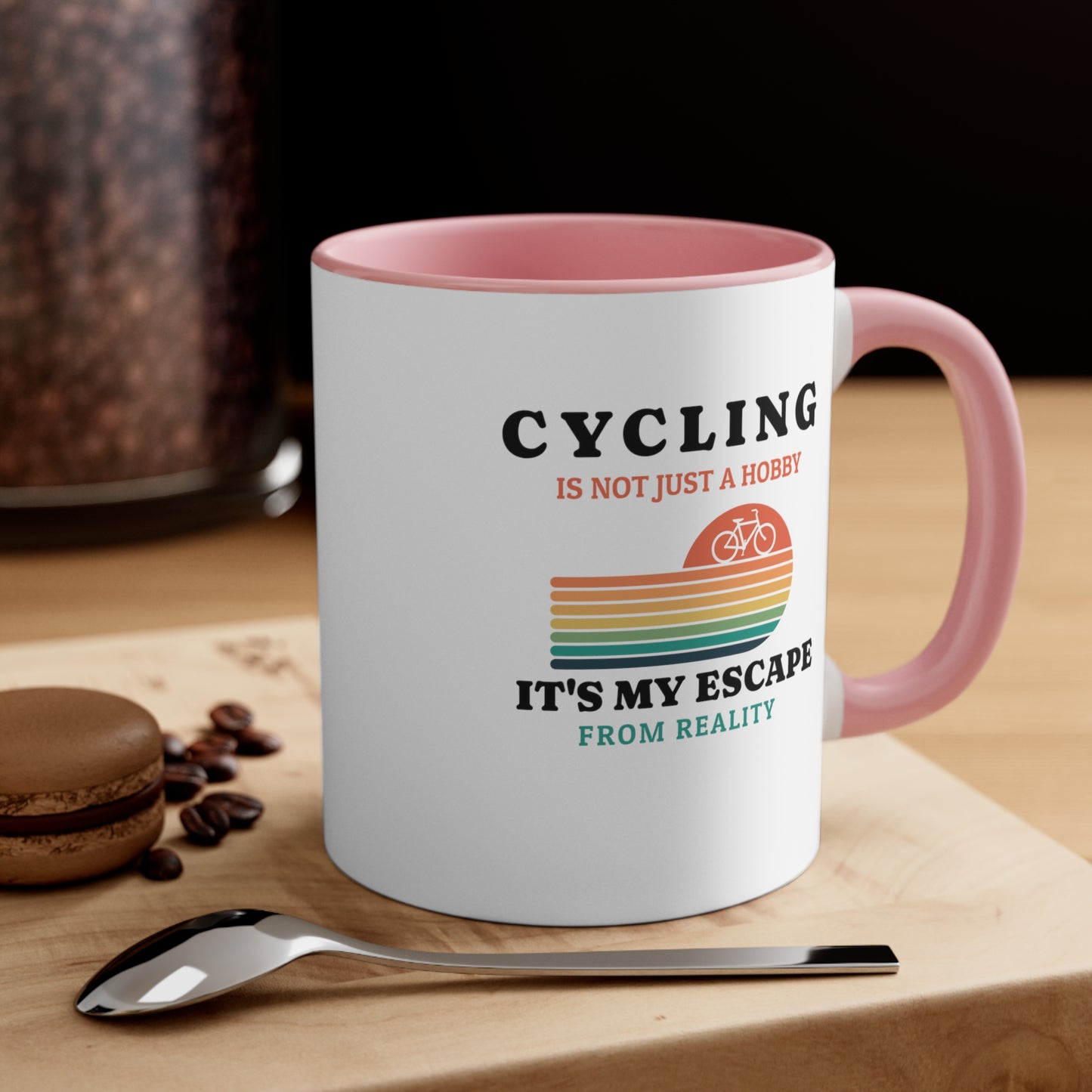 El ciclismo no es solo un hobby, es mi escape de la realidad Taza