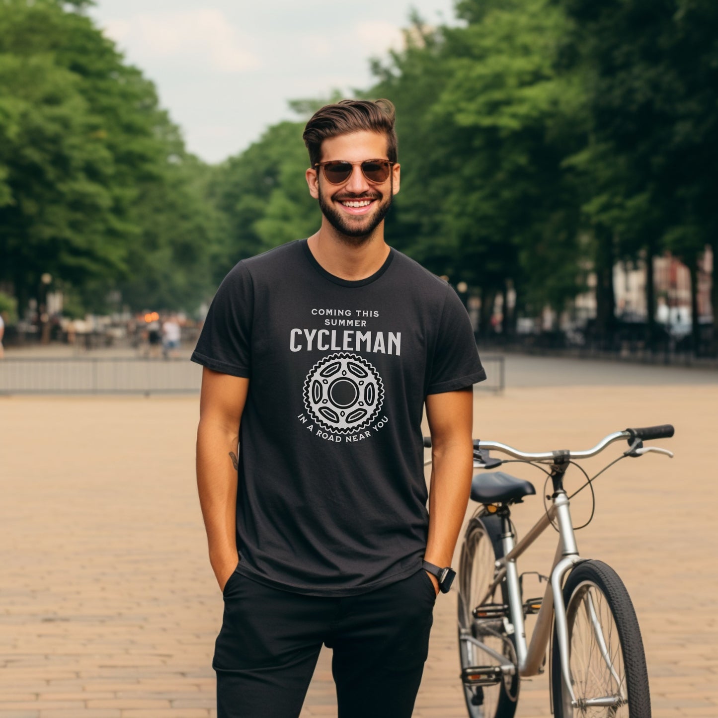 Cycleman coming this summer Bicycles T-Shirt