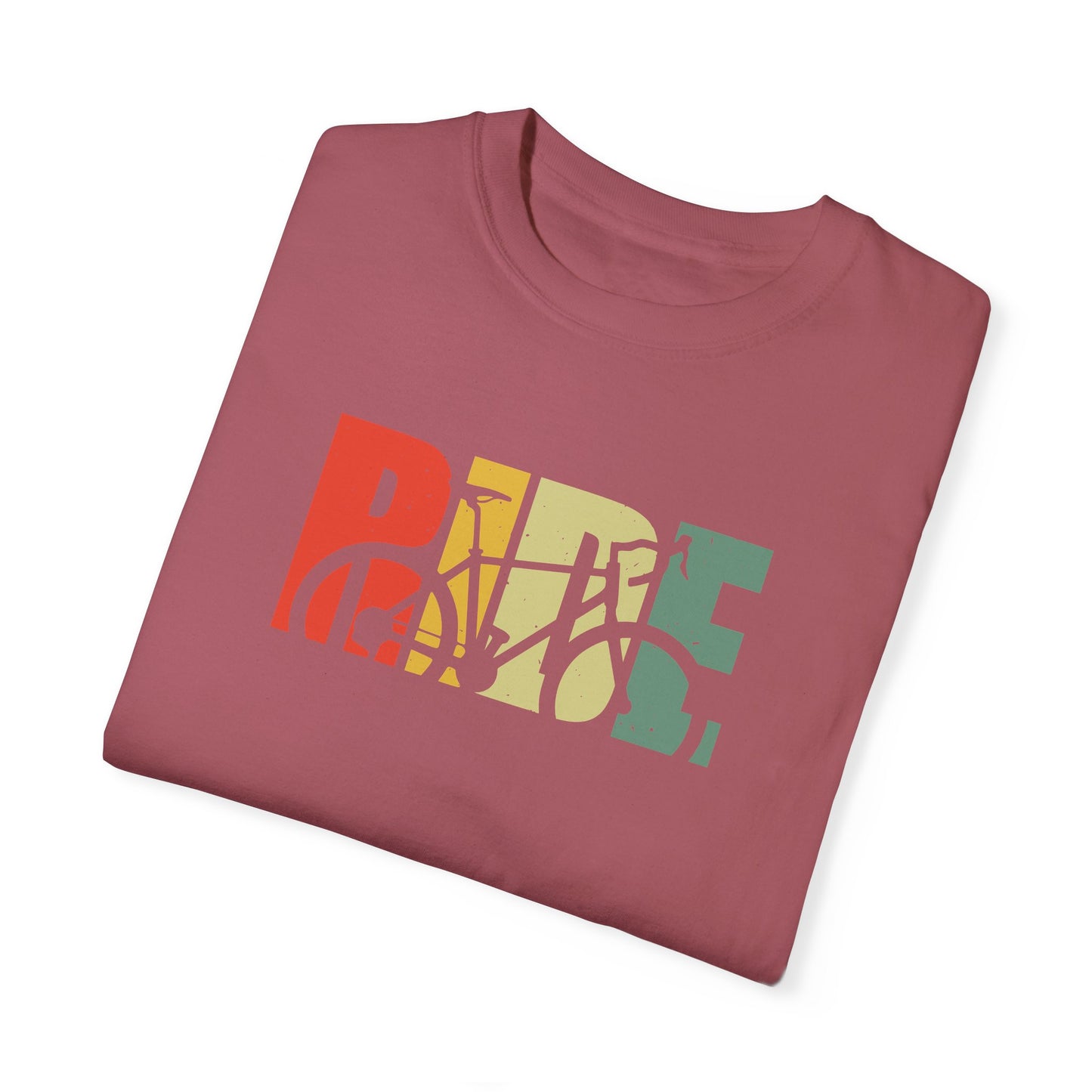 Colorful Ride and Bike Design T-Shirt for Men