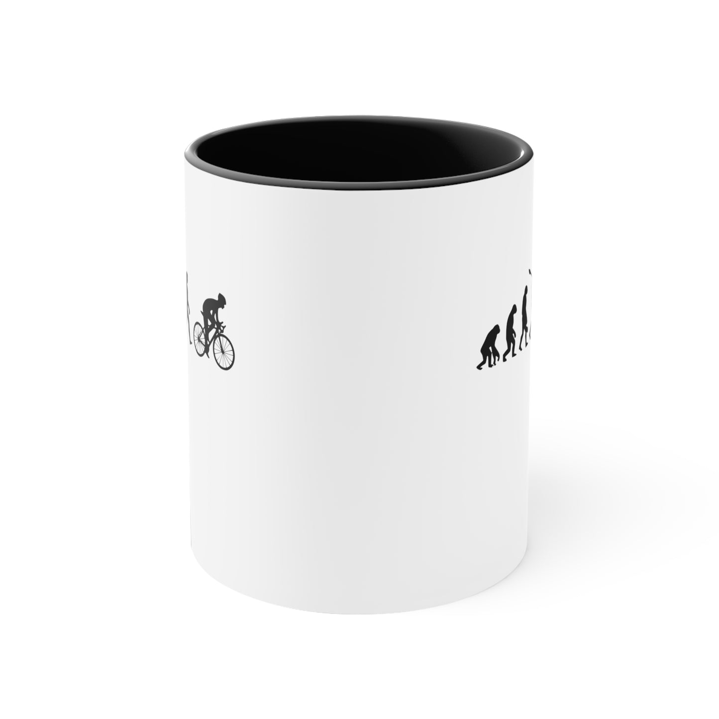 Taza Evolución Humana Divertida Bicicleta