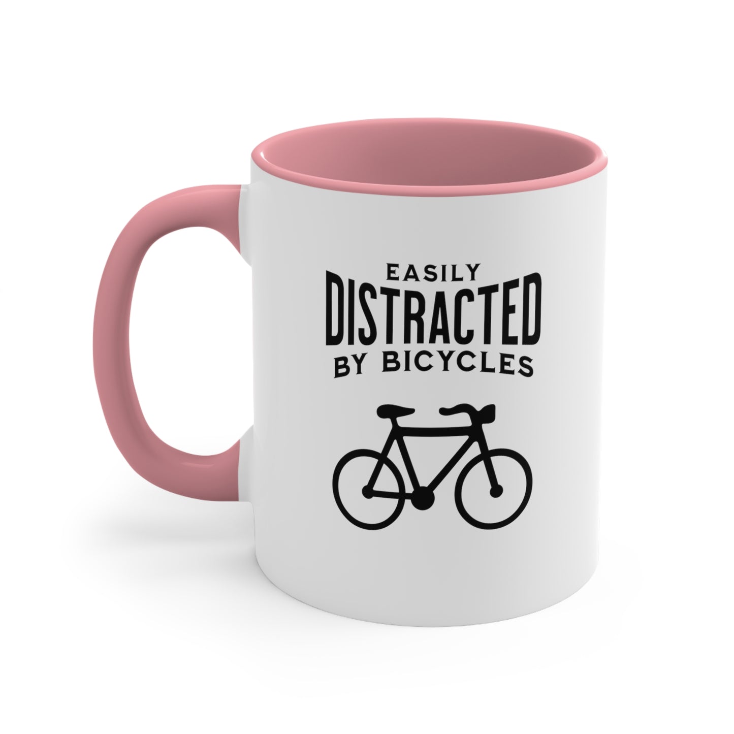 Taza que se distrae fácilmente con bicicletas