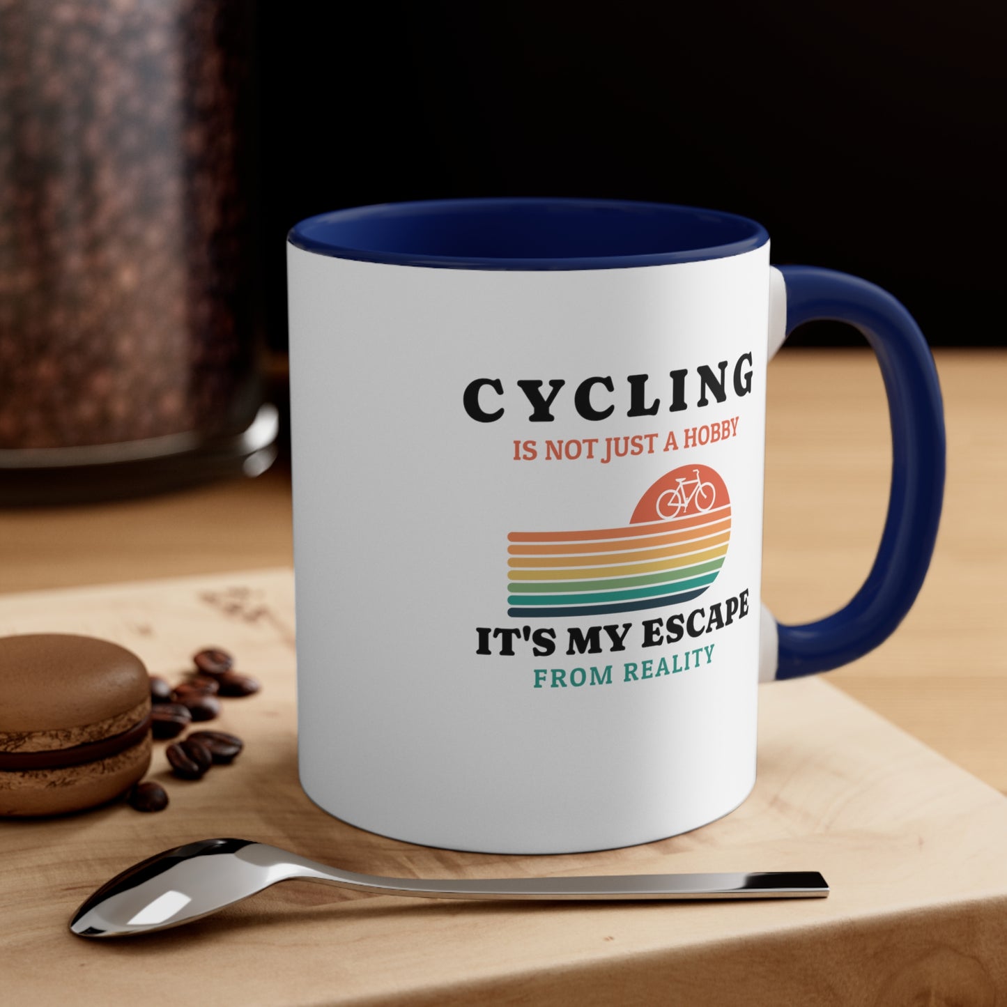 El ciclismo no es solo un hobby, es mi escape de la realidad Taza