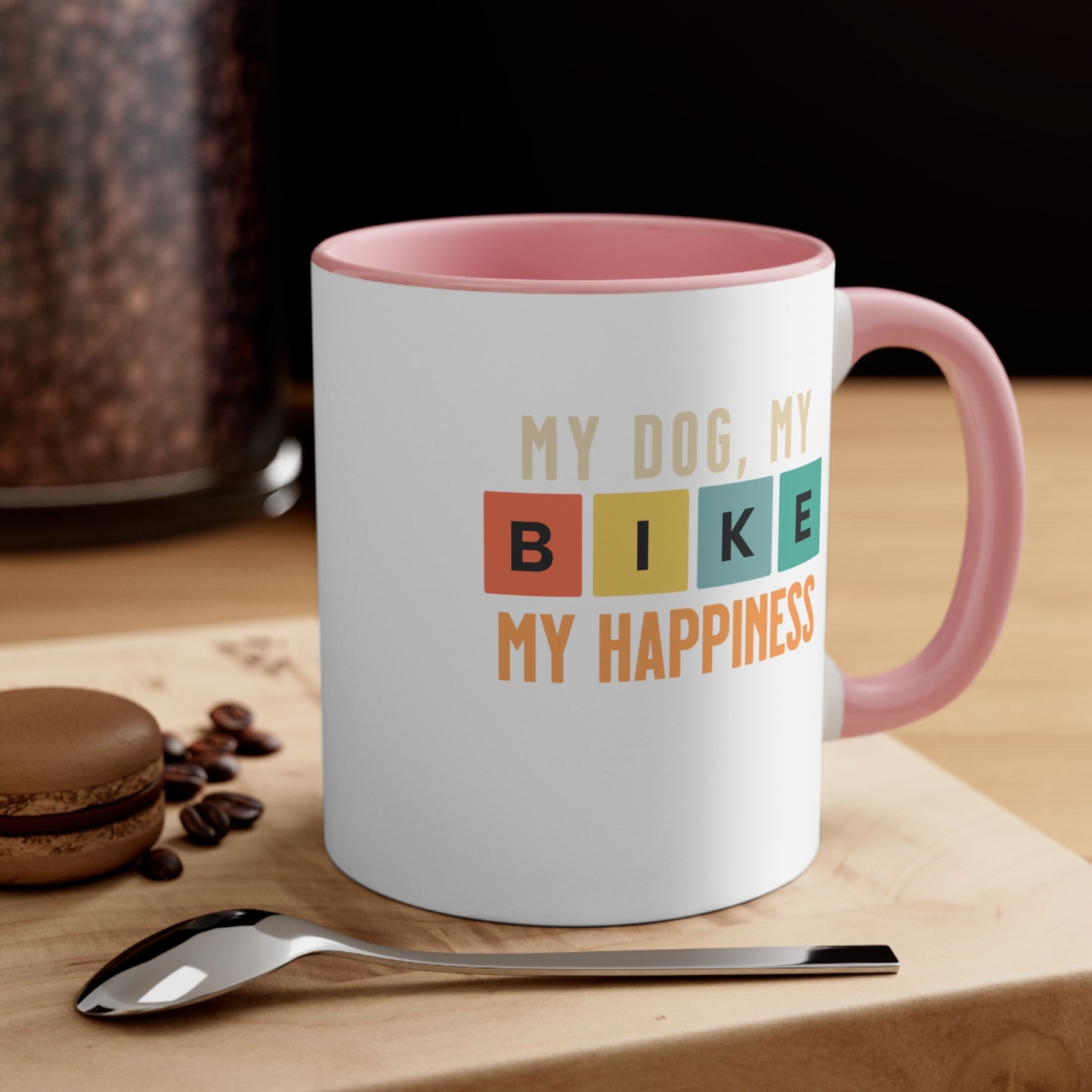 Mi Perro, Mi Bicicleta, Mi Felicidad - Taza Bicicleta