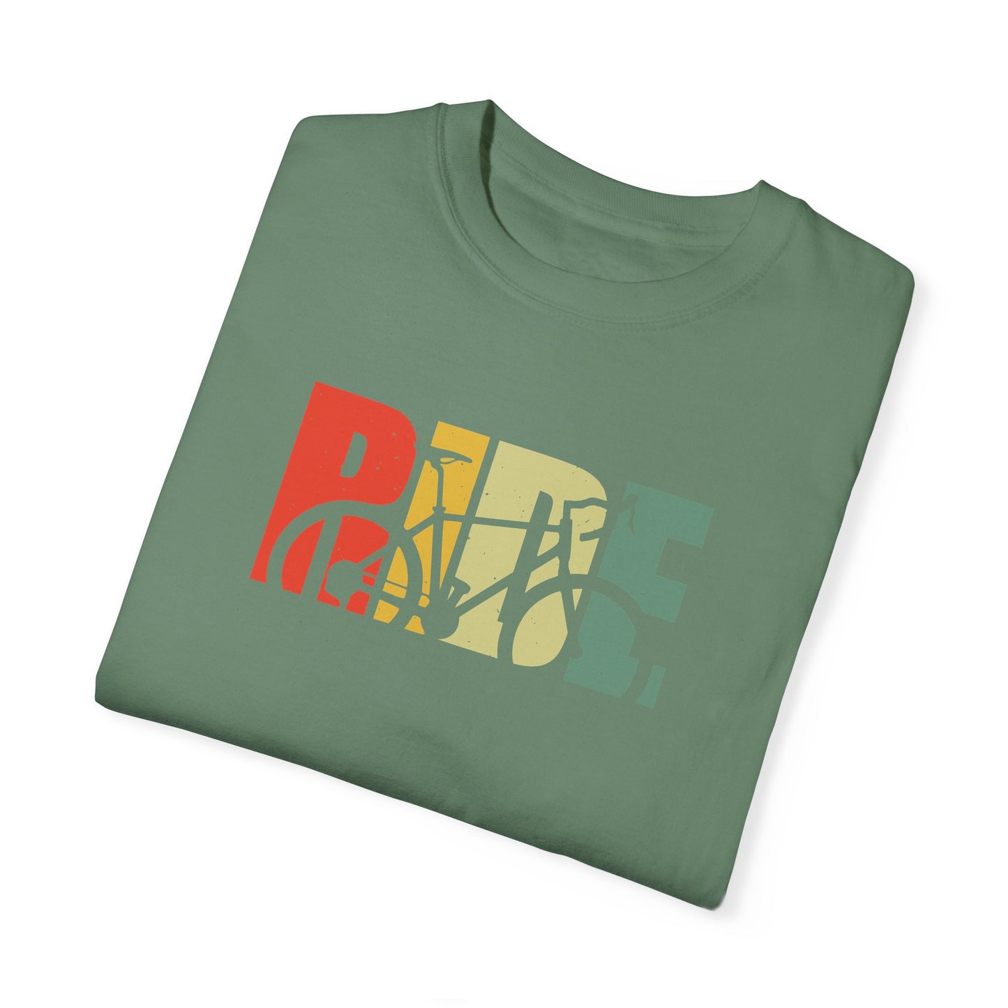 Colorful Ride and Bike Design T-Shirt for Men