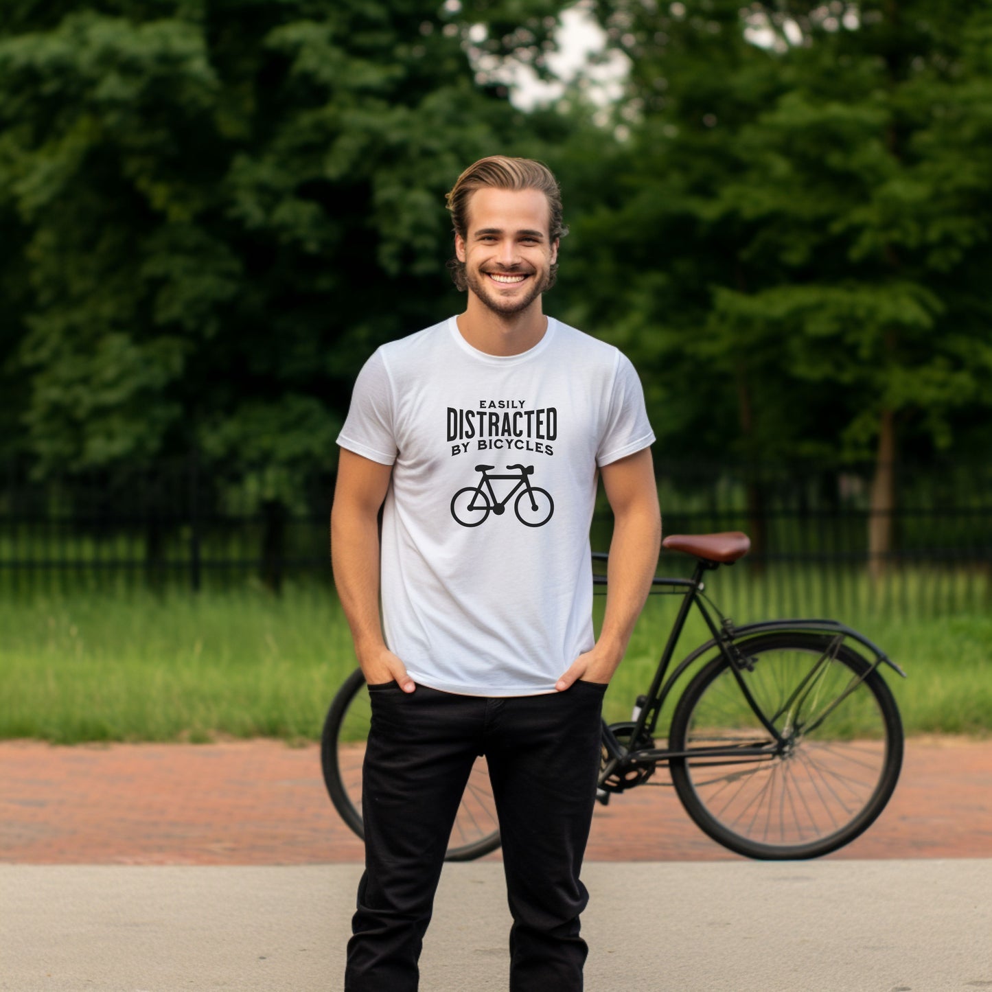 Easily distracted by Bicycles T-Shirt