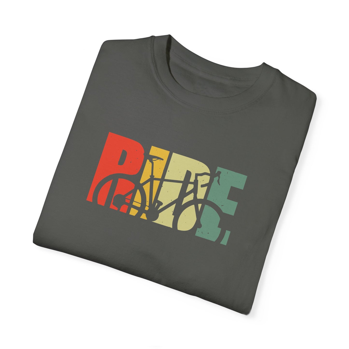 Colorful Ride and Bike Design T-Shirt for Men