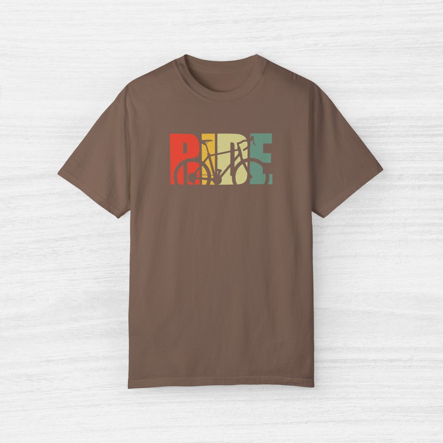 Colorful Ride and Bike Design T-Shirt for Men