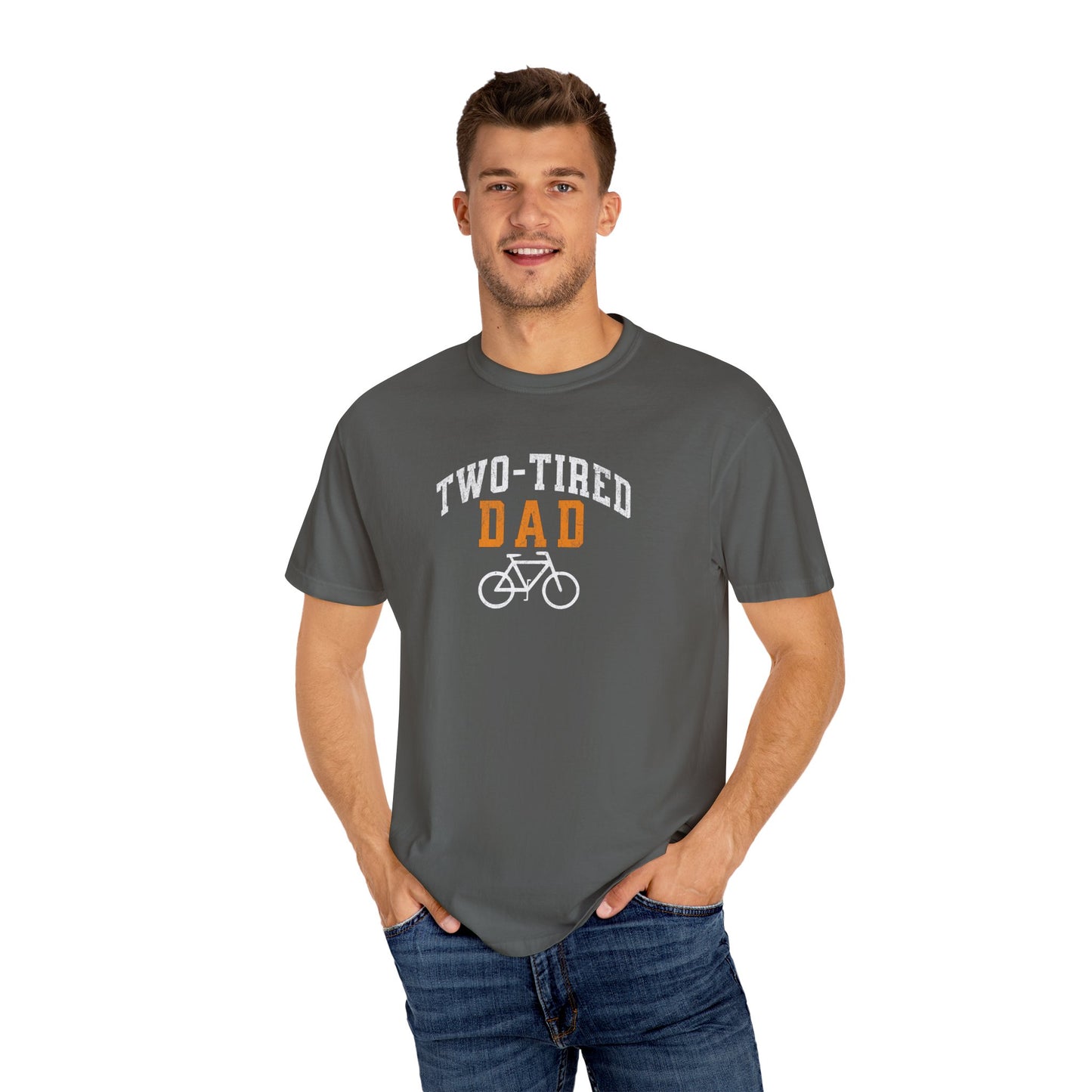 Two-Tired Dad Funny Cycling T-Shirt for Men