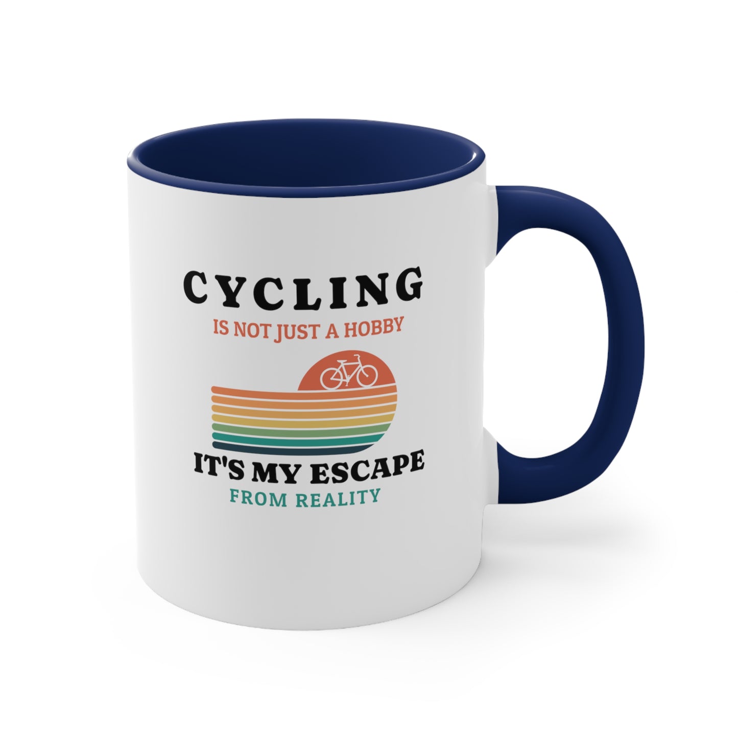 El ciclismo no es solo un hobby, es mi escape de la realidad Taza