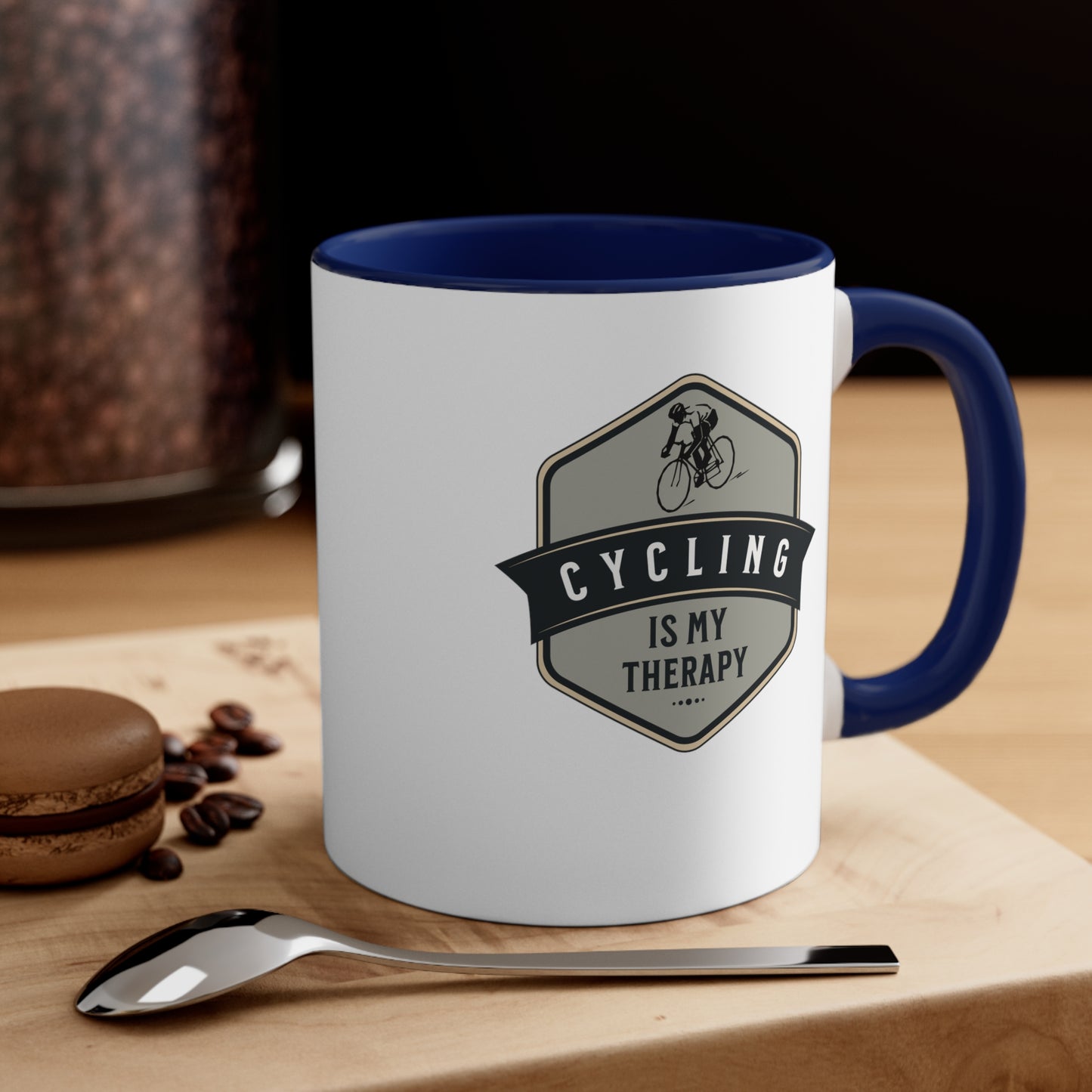 El ciclismo es mi taza de bicicleta de terapia