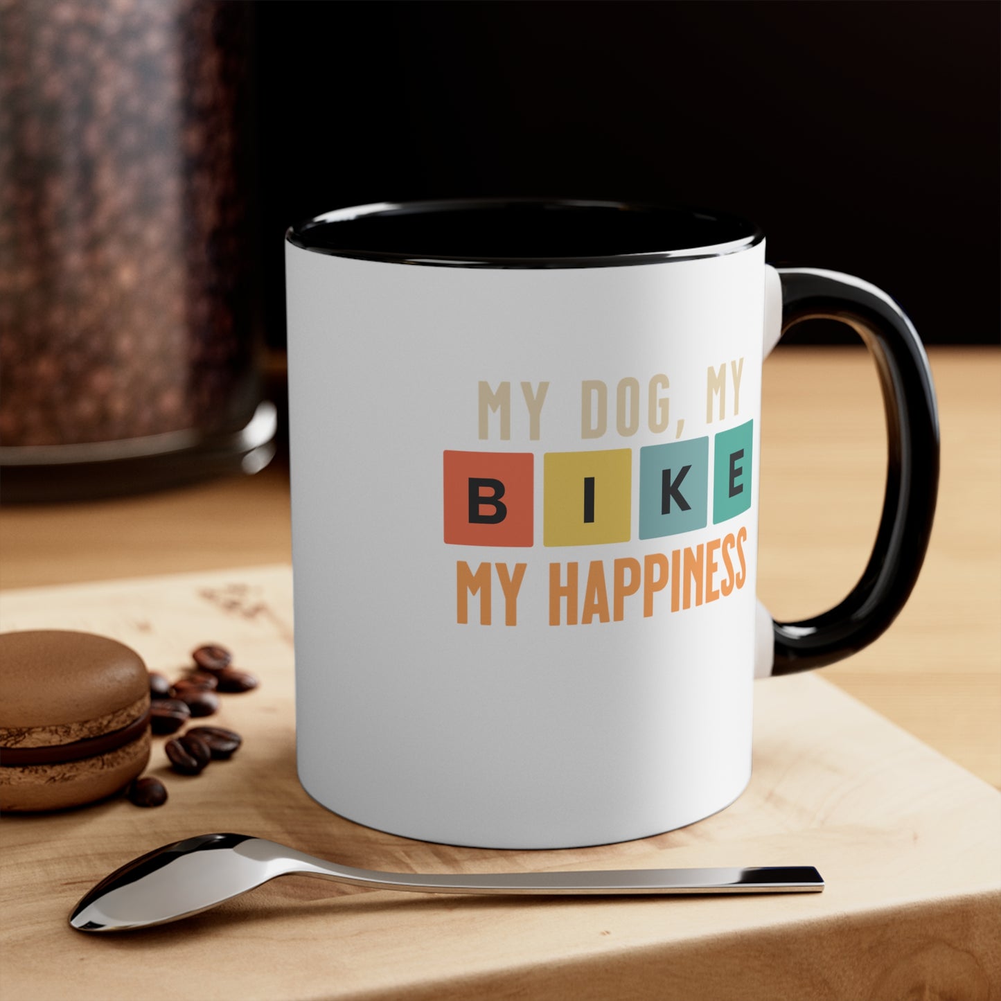Mi Perro, Mi Bicicleta, Mi Felicidad - Taza Bicicleta