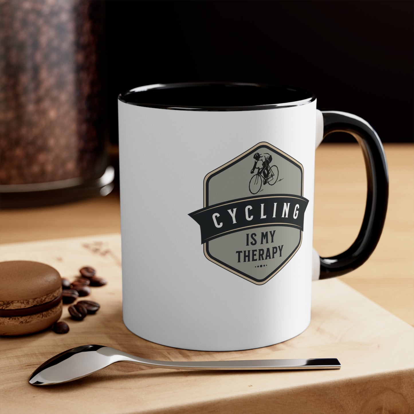 El ciclismo es mi taza de bicicleta de terapia