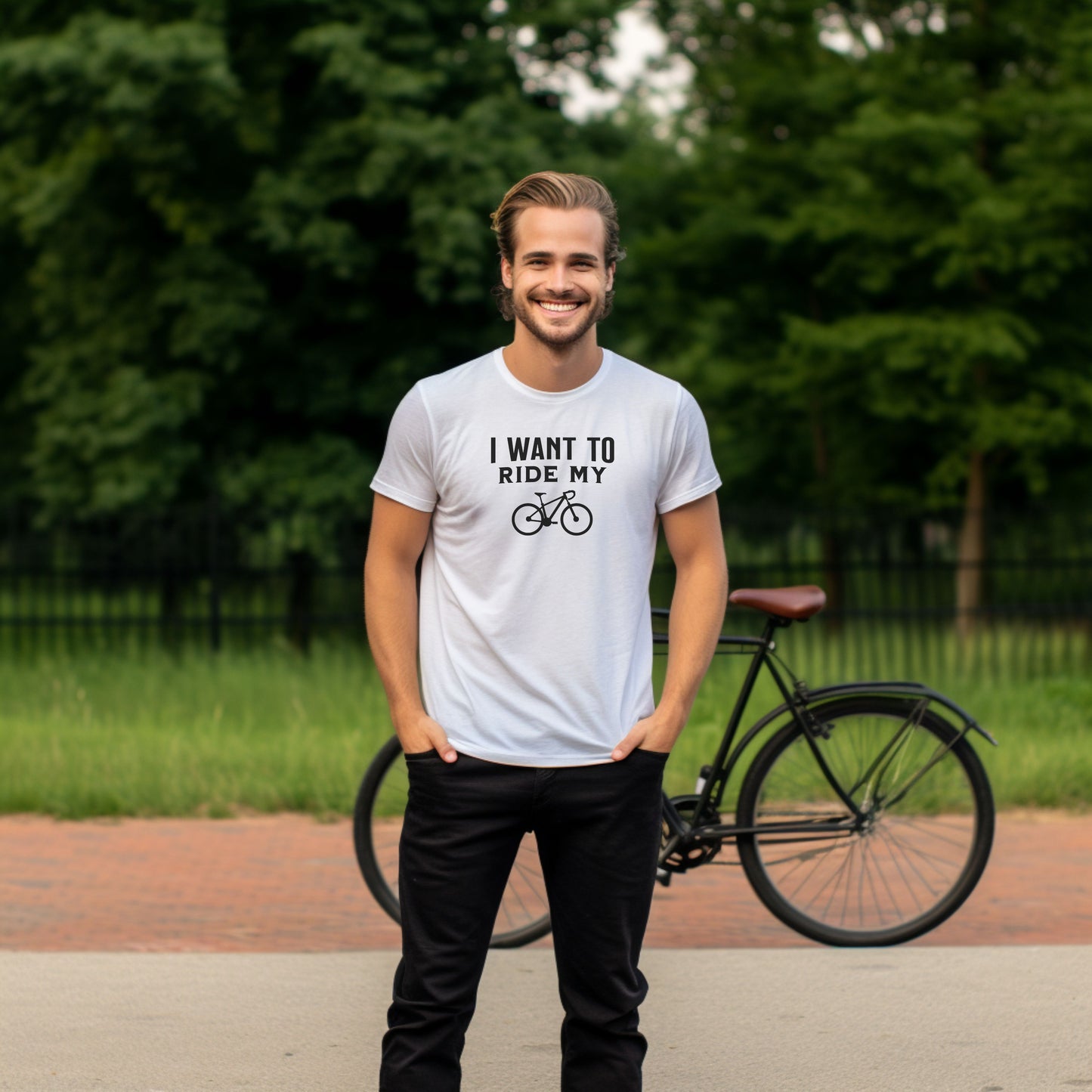 Camiseta Quiero andar en bicicleta