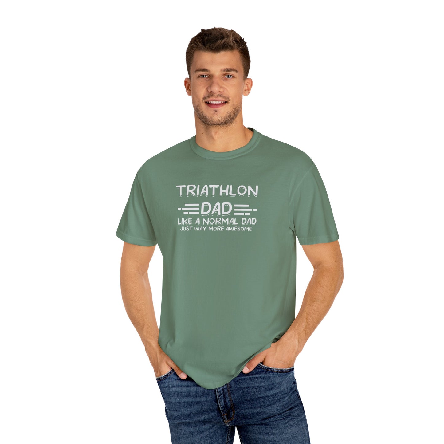 Triathlon Dad Like a Regular Dad just way more Awesome T-Shirt for Men