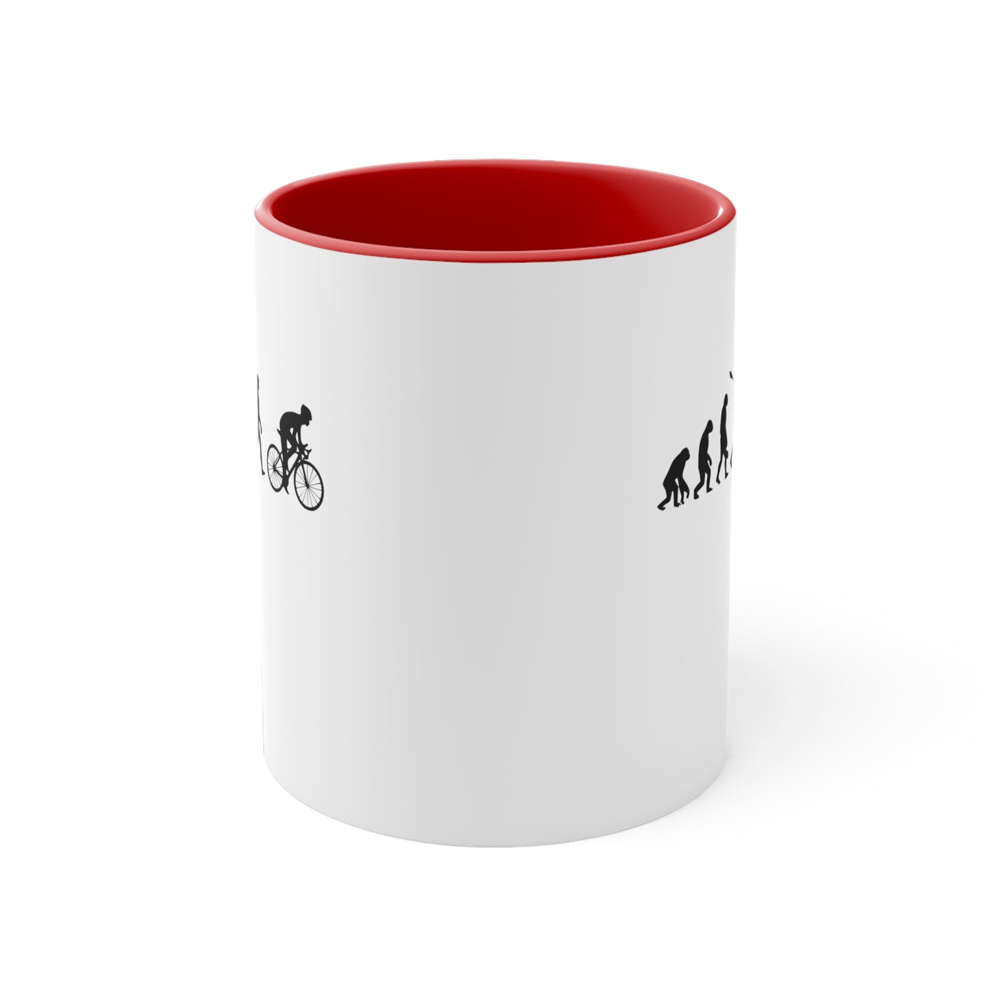 Taza Evolución Humana Divertida Bicicleta