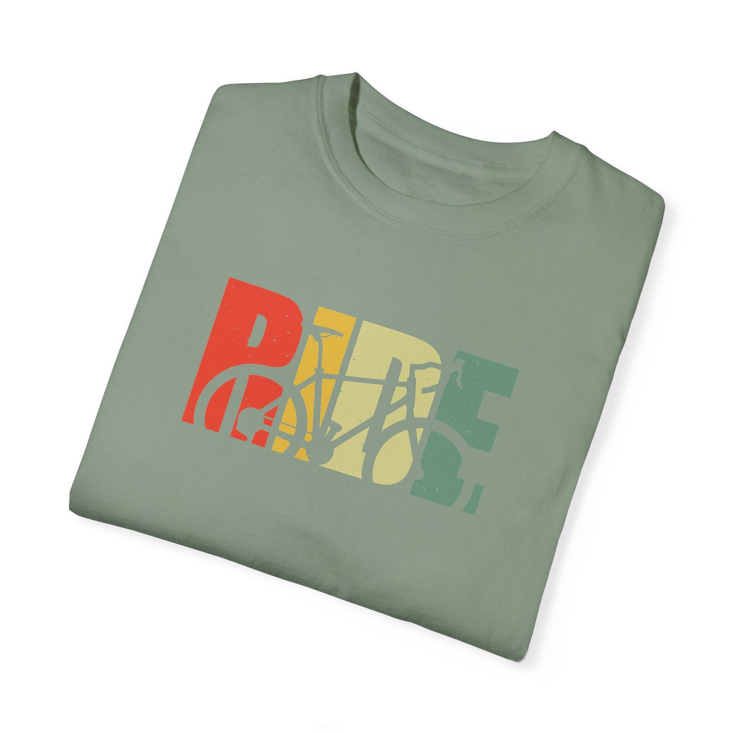 Colorful Ride and Bike Design T-Shirt for Men