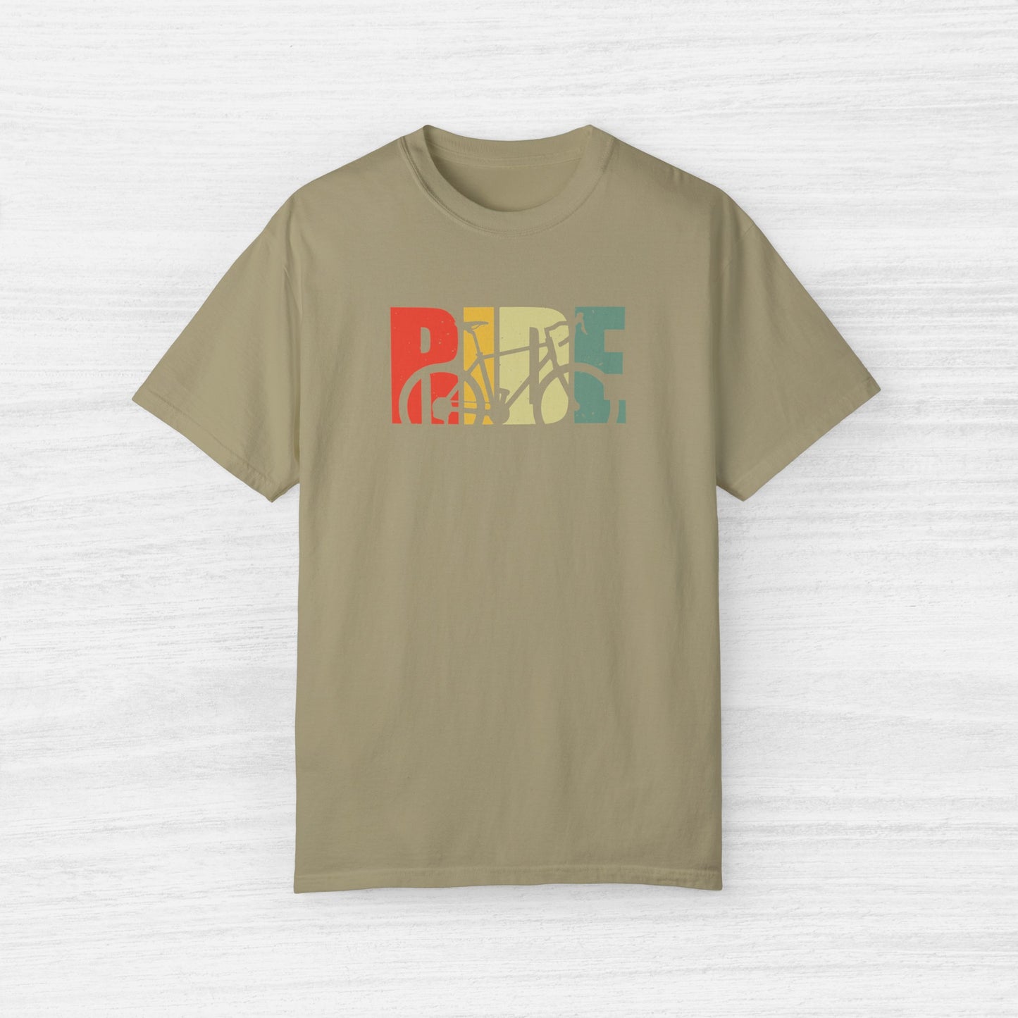 Colorful Ride and Bike Design T-Shirt for Men