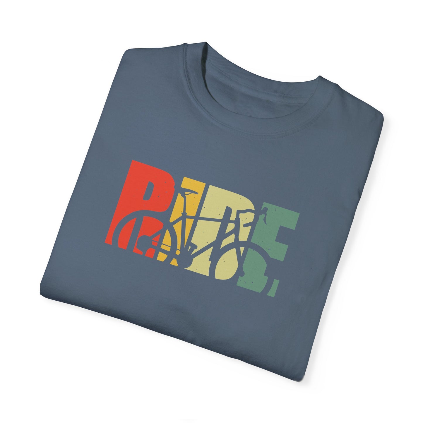 Colorful Ride and Bike Design T-Shirt for Men