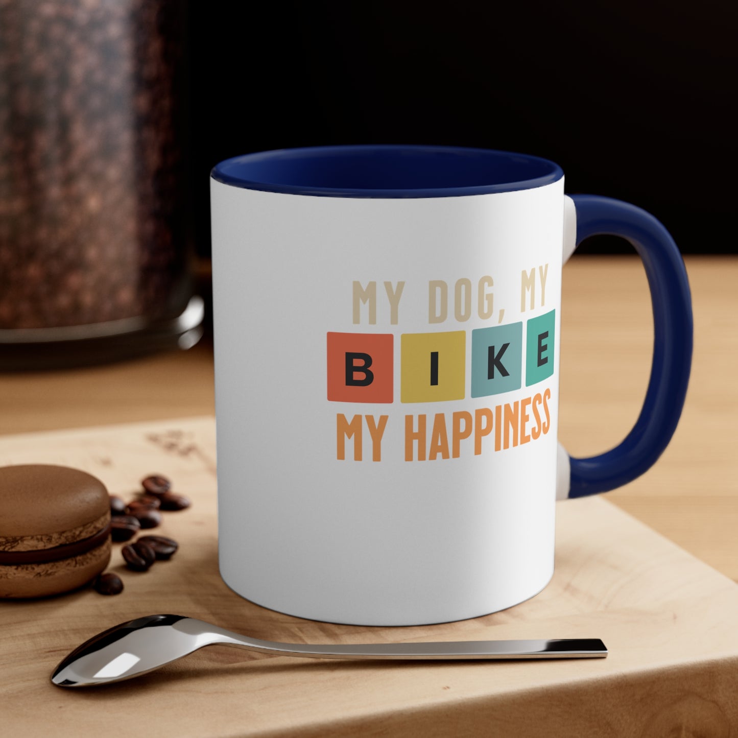 Mi Perro, Mi Bicicleta, Mi Felicidad - Taza Bicicleta