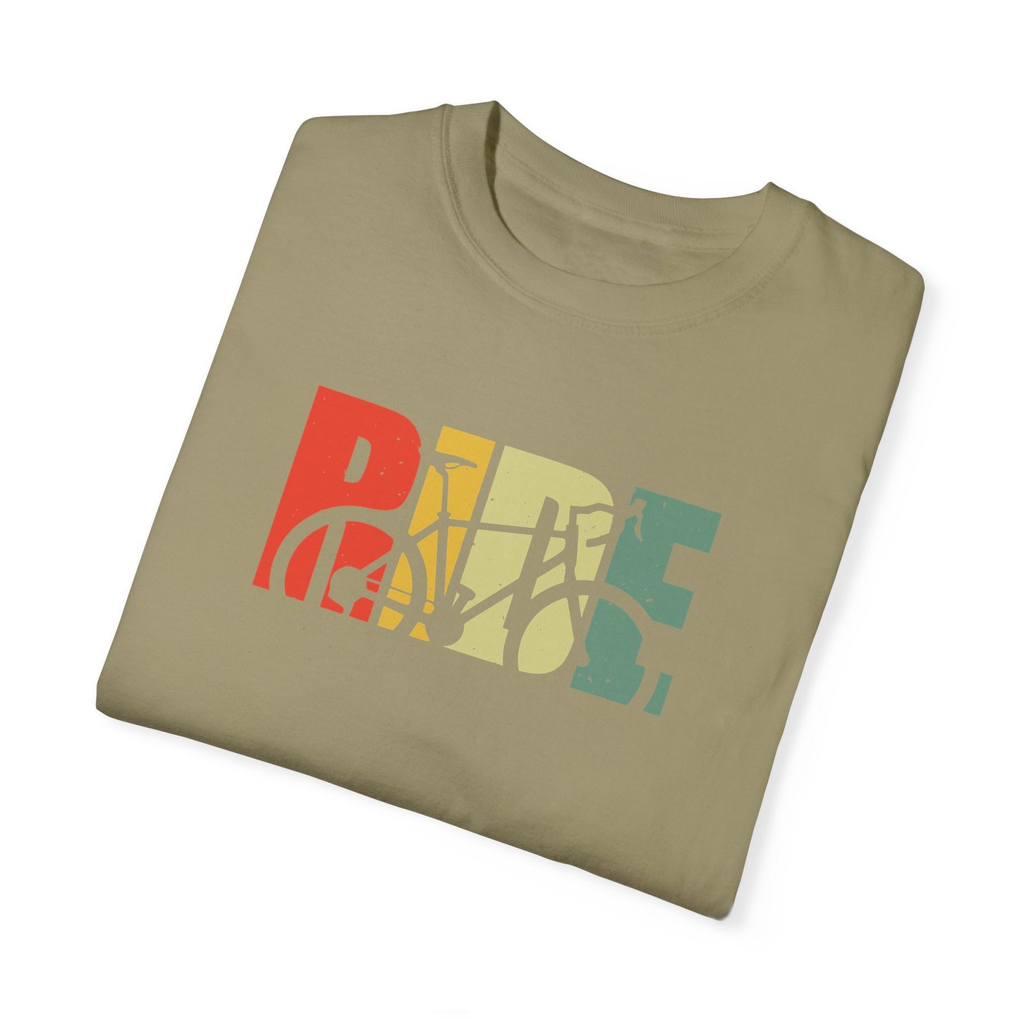 Colorful Ride and Bike Design T-Shirt for Men