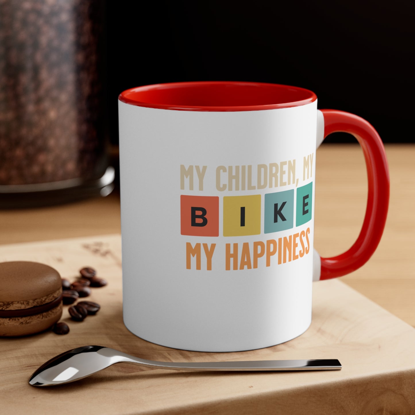 Mis Hijos, Mi Bicicleta, Mi Felicidad - Taza Bicicleta