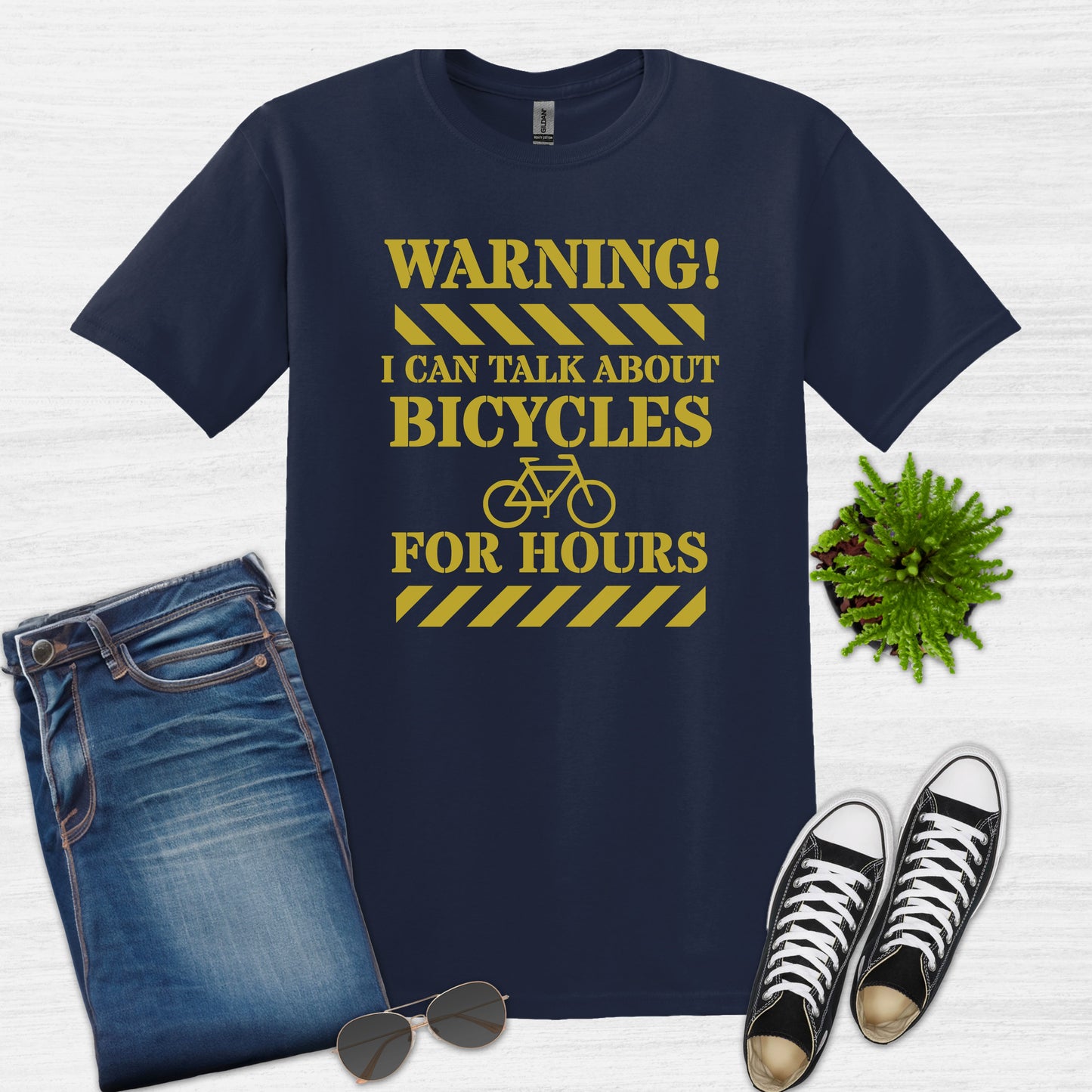 Advertencia puedo hablar de bicicletas durante horas Camiseta