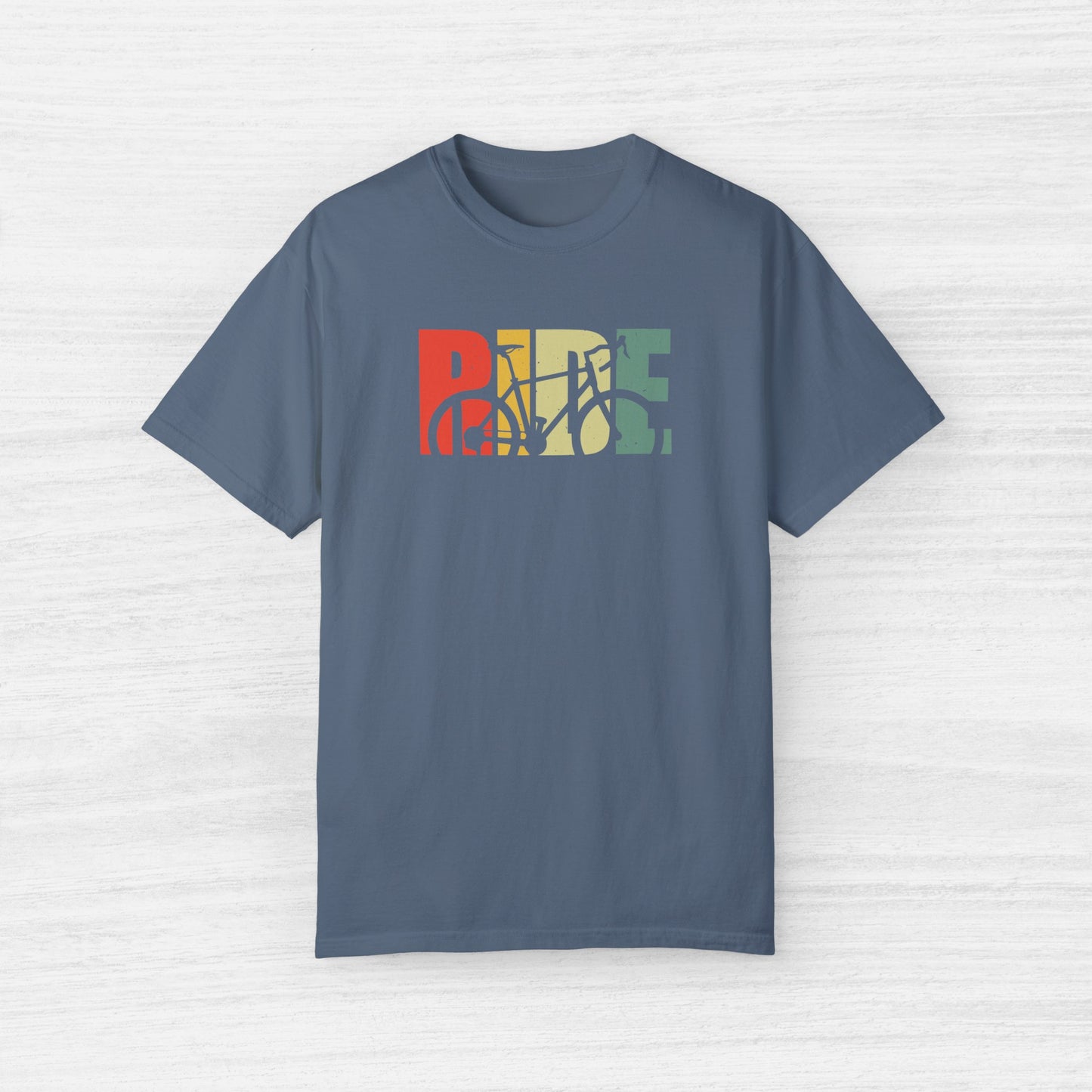 Colorful Ride and Bike Design T-Shirt for Men