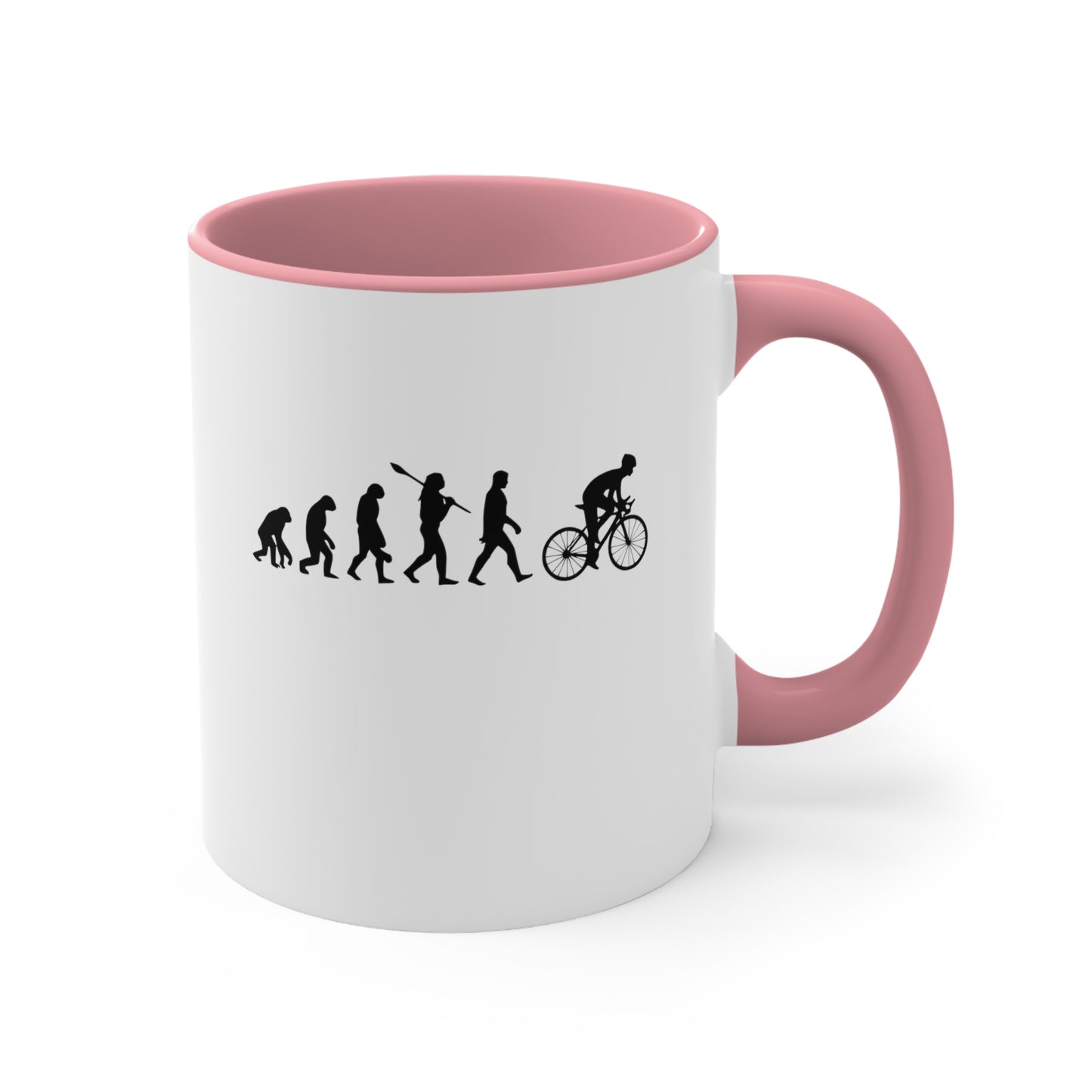 Taza Evolución Humana Divertida Bicicleta