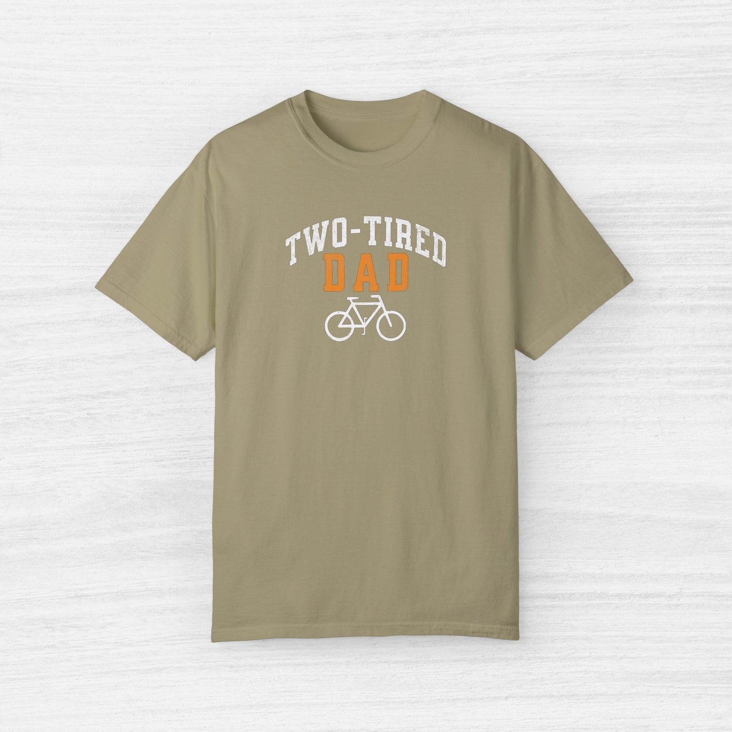 Two-Tired Dad Funny Cycling T-Shirt for Men