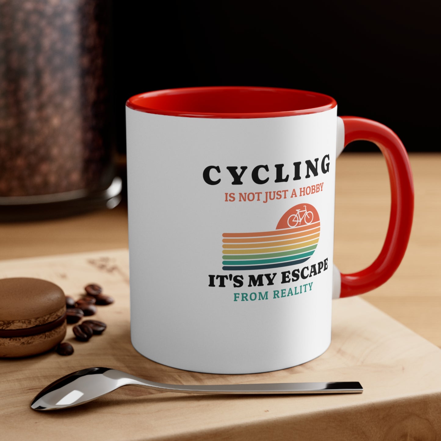 El ciclismo no es solo un hobby, es mi escape de la realidad Taza