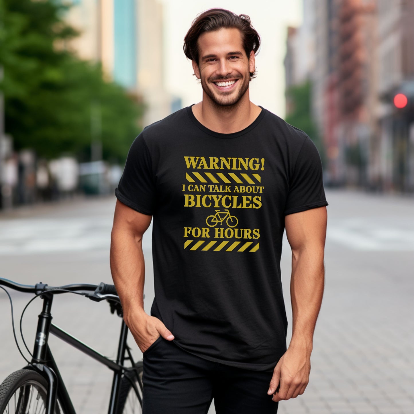 Advertencia puedo hablar de bicicletas durante horas Camiseta