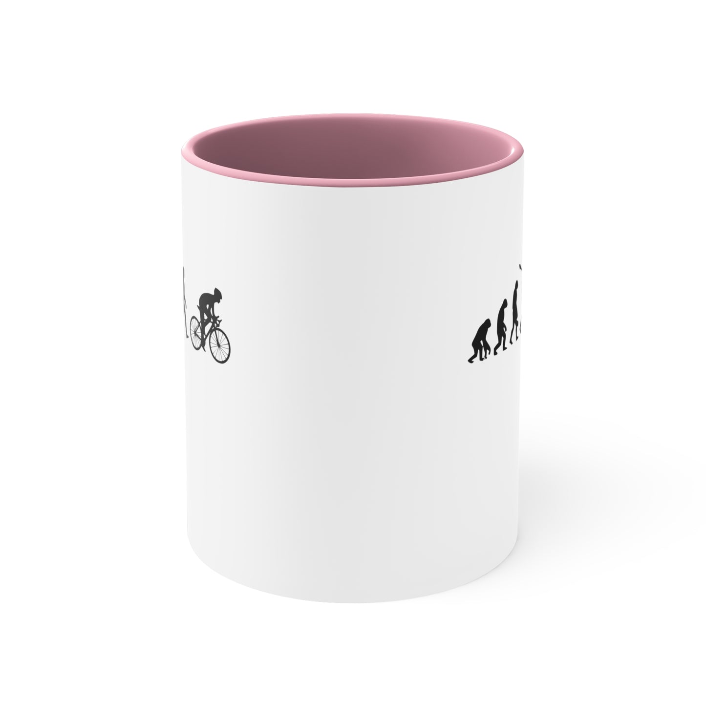 Taza Evolución Humana Divertida Bicicleta
