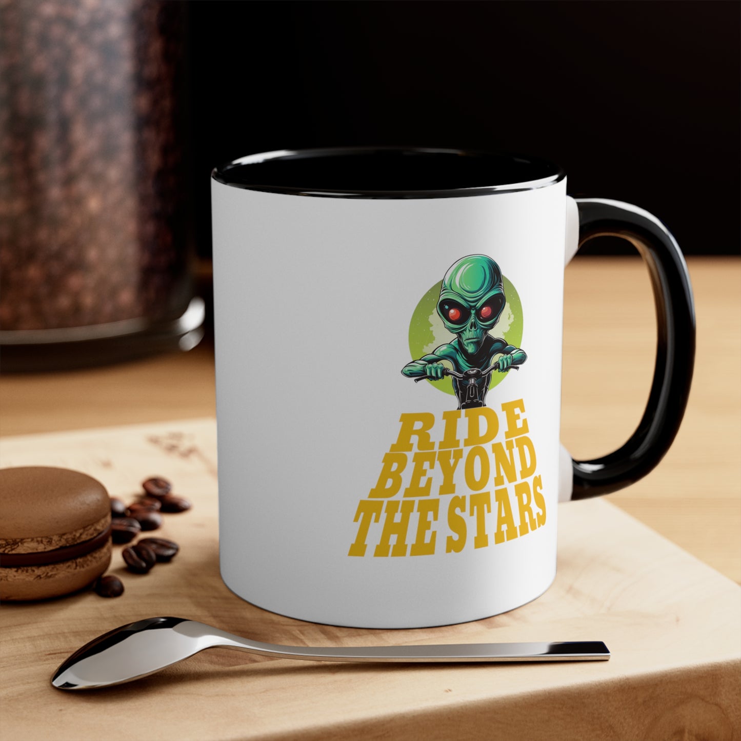 Alien Ride Beyond the Stars - Bicycle mug