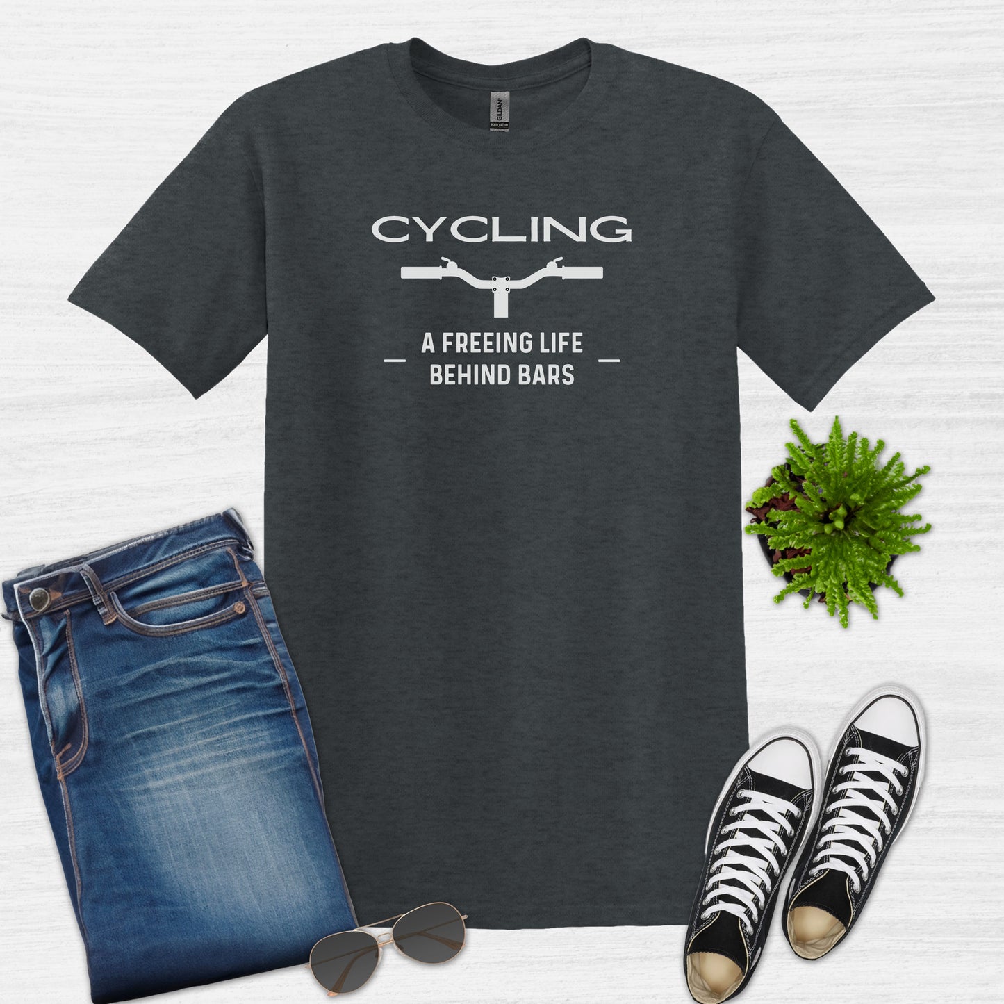 Cycling a freeing life behind bars T-Shirt