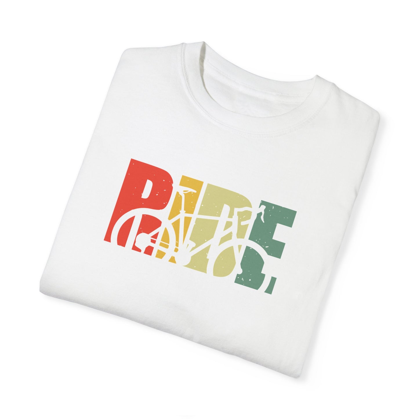 Colorful Ride and Bike Design T-Shirt for Men