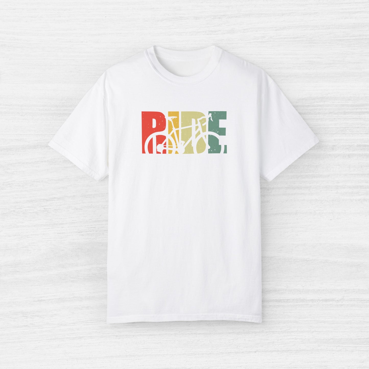 Colorful Ride and Bike Design T-Shirt for Men